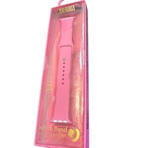 Sarina Pink Silicone Watch Band 38mm 40mm Fits Apple Watch Series‎ 1–5
